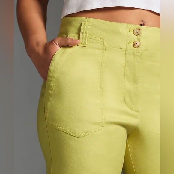 Anthropologie Maeve The Naomi Linen Wide-Leg Flare Pants - Picture 3 of 5